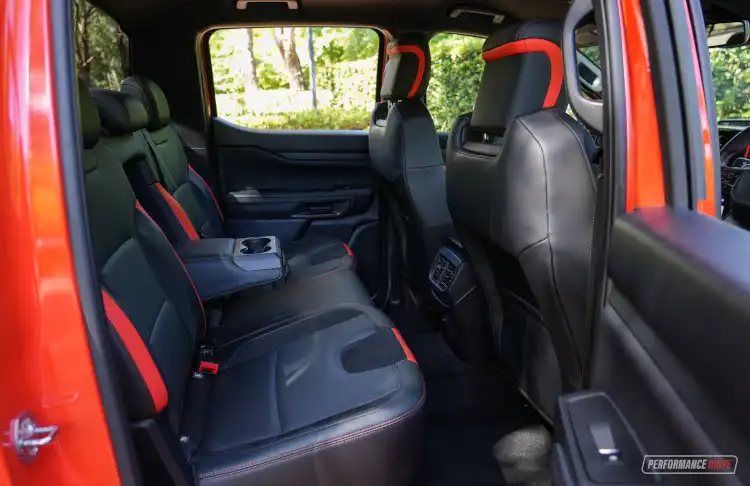 2023 ford ranger raptor rear seats