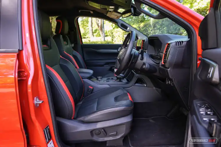 2023 ford ranger raptor seats