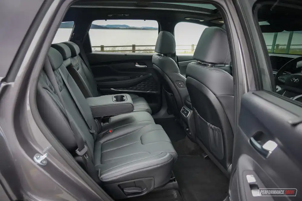 2023 hyundai santa fe hybrid rear seats