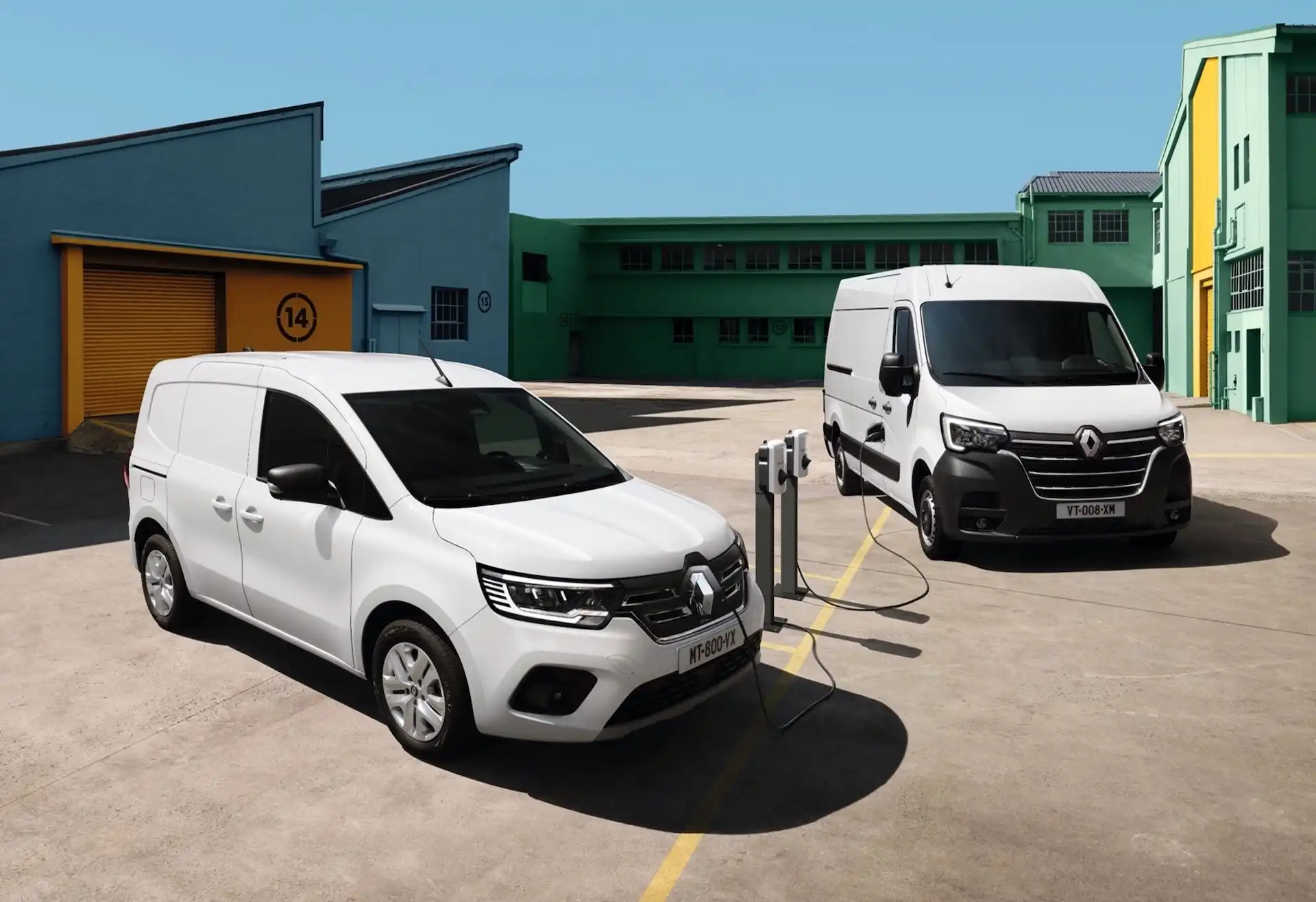 2023 renault kangoo e-tech and 2024 master e-tech van