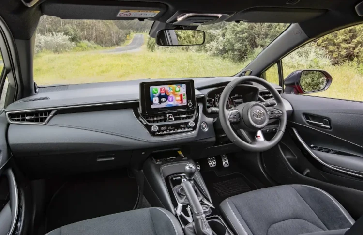 2023 toyota gr corolla australia interior