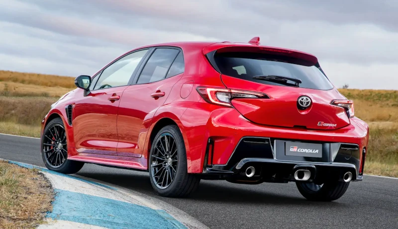 2023 toyota gr corolla australia rear