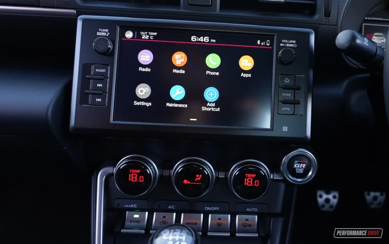 2023 toyota gr86 gts touchscreen