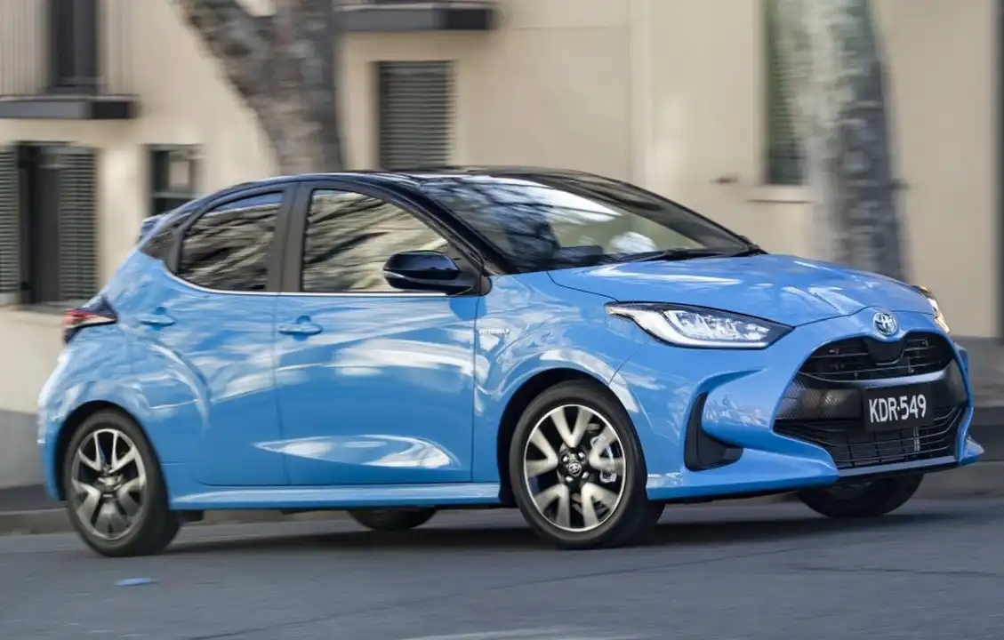 2023 toyota yaris electric-blue