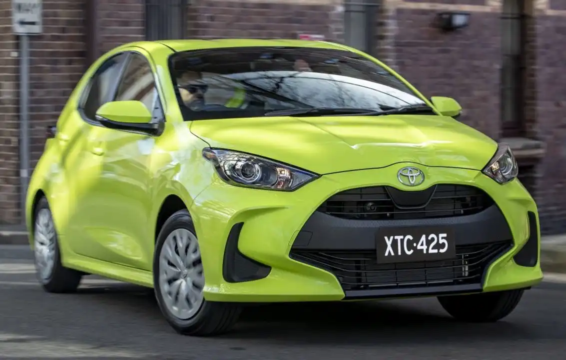 2023 toyota yaris electric green