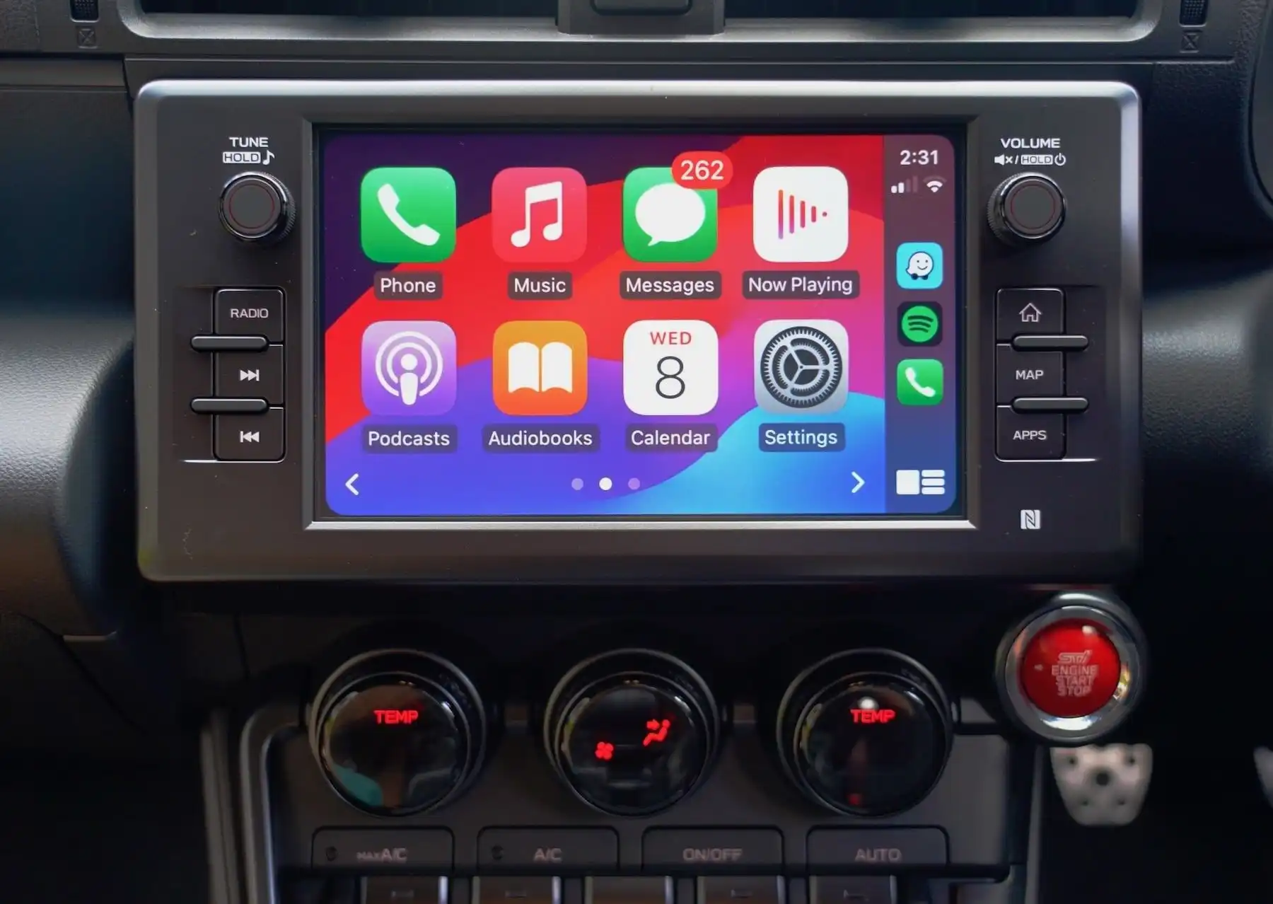 2024 subaru brz ts infotainment system