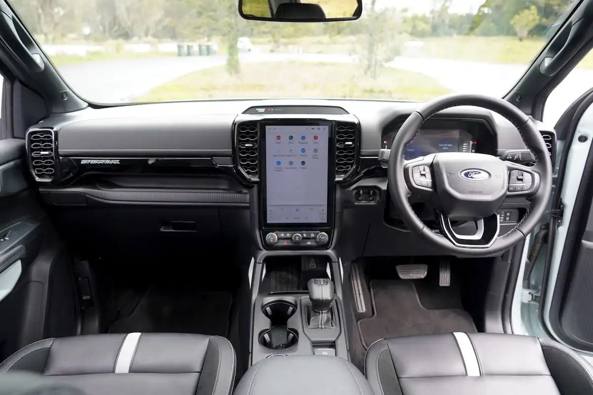 2025 ford ranger phev stormtrak interior
