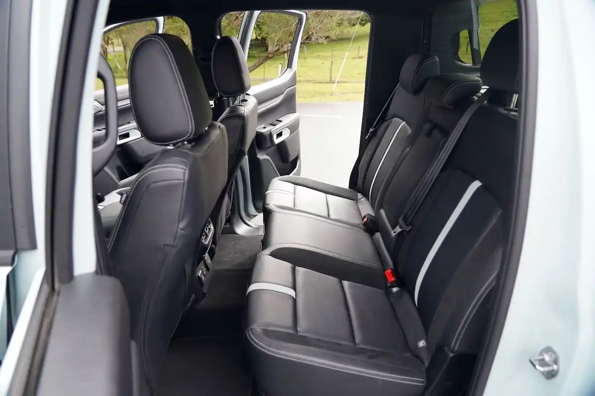 2025 ford ranger phev stormtrak rear seats