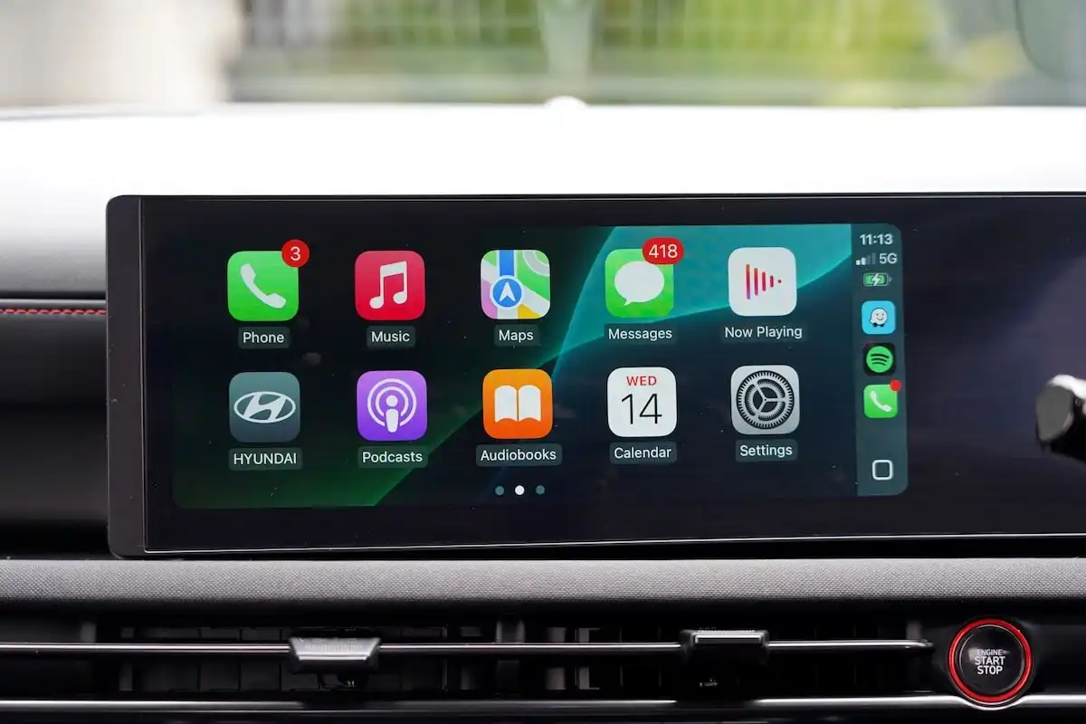 2025 hyundai tucson elite n line hybrid awd infotainment system