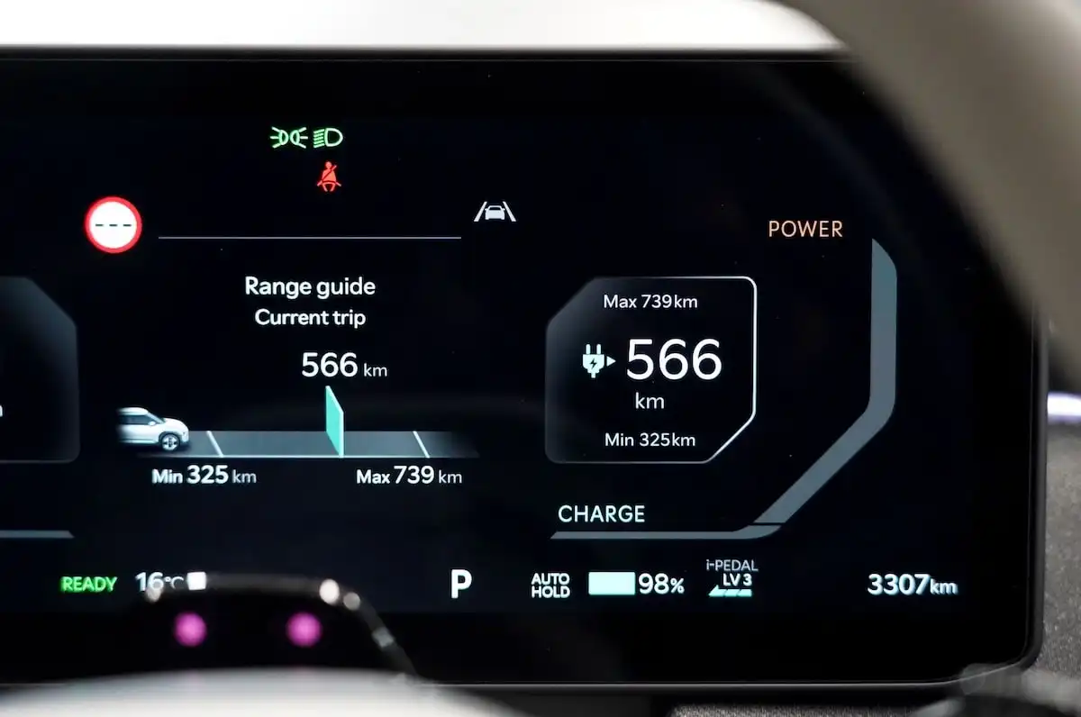 2025 kia ev3 gt-line long range battery dashboard