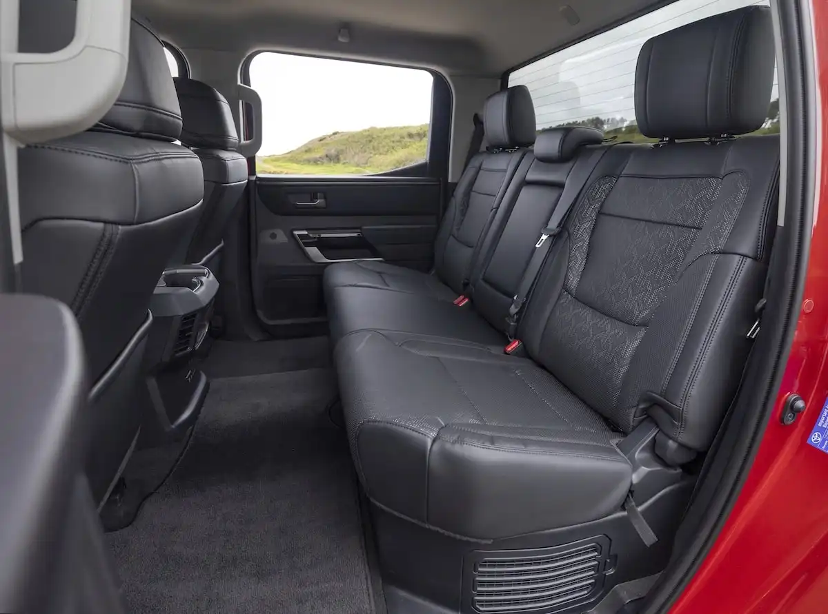 2025 toyota tundra rear seats