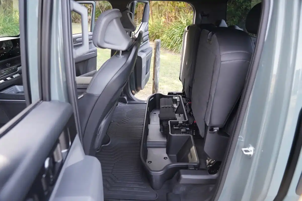 2026 kia tasman x-pro second row amenities