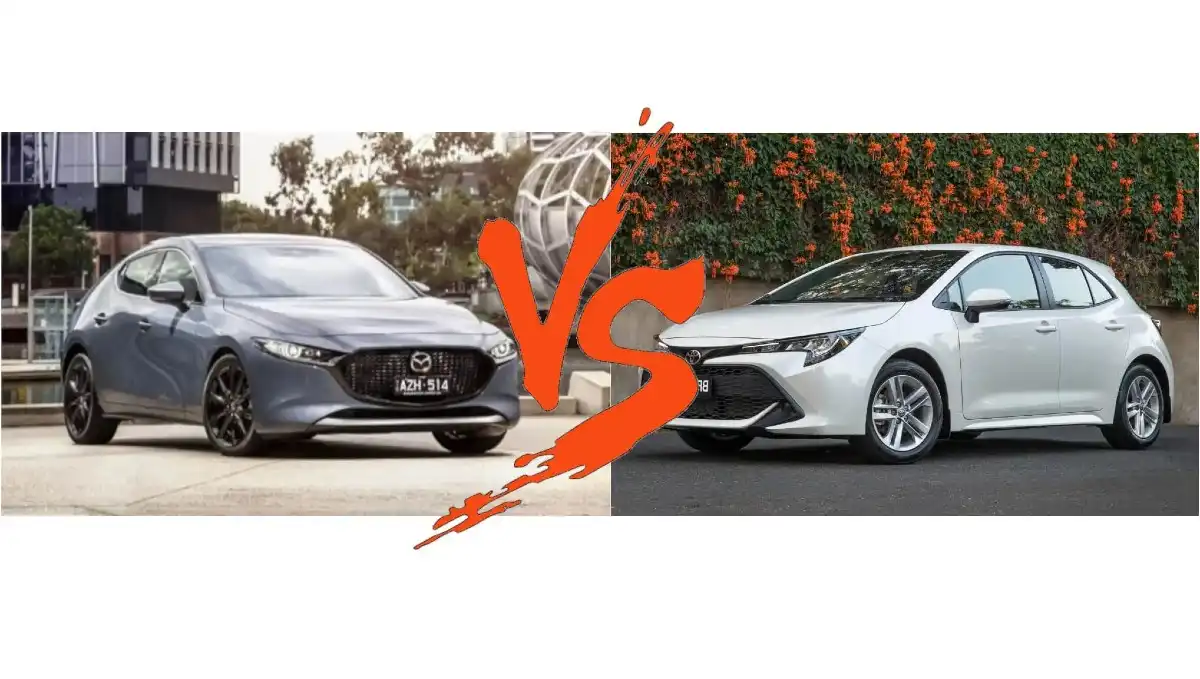 image for 2023 Mazda 3 vs Toyota Corolla Comparison Review